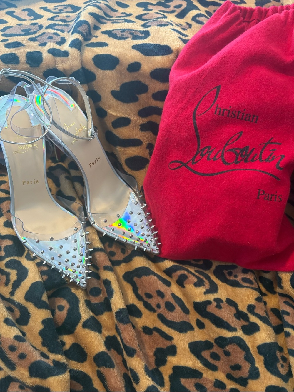 Christian Louboutin Spikoo 100 PVC